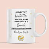 Personalised Netball Coach Thank You Mug, End of Year Netball Gift, Custom Netball Coach Present, Netball Teacher Gift, End of Term Netball