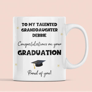 Personalised Granddaughter Graduation Mug, Personalised Graduation Gift, University Graduate Gift, 2025 Graduation Gift for Granddaughter