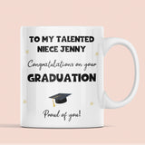 Personalised Talented Niece Graduation Mug, Personalised Graduation Gift, University Graduate Gift, 2025 Graduation Gift, Niece Graduation