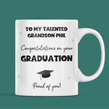 Personalised Grandson Graduation Mug, Personalised Graduation Gift, University Graduate Gift, 2025 Graduation Gift, Grandson Graduation