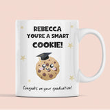 Personalised Graduation Mug, Smart Cookie Congratulations Mug, University Graduate Gift, Class of 2025 Cup, Funny Graduation Present