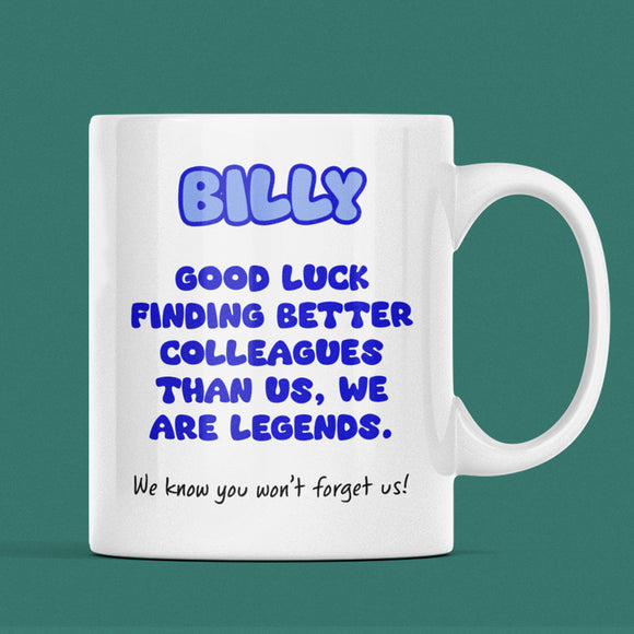 Funny Colleague Leaving Mug, Colleague Leaving Present, Work Bestie Gift, Present for Colleague, Office Banter Gift, Best Colleagues Mug