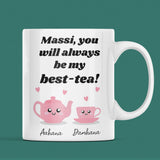 Personalised Massi Best-Tea Mug, Cute Indian Auntie Masi Mug, Funny Teapot Mug for Massi, Custom Mug for Aunt, Desi Family Gift, Maasi Gift