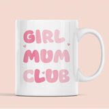 Girl Mum Club Mug, Mum to be, Pregnancy Gift, Maternity Leaving Gift, Friend Pregnancy, Baby Shower Gift, Baby Hamper, Girl Mum, New Mum
