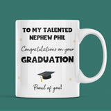 Personalised Nephew Graduation Mug, Personalised Graduation Gift, University Graduate Gift, 2025 Graduation Gift, Nephew Graduation