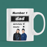 Funny Oasis Fan Mug for Dad, Number 1 Dad Definitely Maybe Mug, Oasis Music Fan Gift for Him,  Dad Oasis Birthday Mug, Father Oasis Gift
