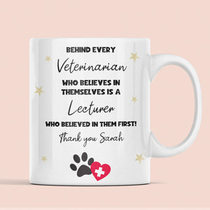Veterinary Lecturer Mug, Vet School Gift UK, Thank You Veterinary Lecturer Present, Funny Vet Student Mug, Appreciation Gift Vet Lecturer