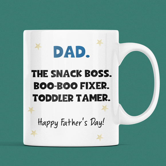 Funny Toddler Dad Father's Day Mug, Toddler Tamer Dad Gift, First Time Dad Father's Day, Father's Day Funny Present, Funny Cheap Fathers Day