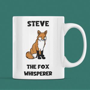 Personalised Funny Fox Whisperer Mug, Fox Obsessed Gift, Fox Lover Gift, Pet Fox Gift, Fox Secret Santa, Funny Fox Gift, Fox Whisperer Gift