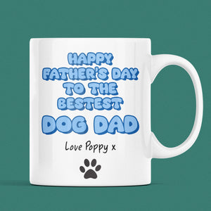 Cute Personalised Dog Dad Father's Day Mug, Gift for Dog Dad, Father's Day Dog Dad Gift, Furbaby Dad Gift, Dog Dad Era Gift