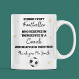 Personalised Thank You Football Coach Mug, End Of Year Thank You Gift for Football Teacher, From Football Student, Football Coach Gift