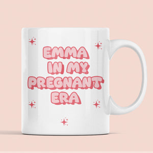 Personalised In My Pregnant Era Mug, Funny Mum To Be Mug, Cute Baby Shower Gift, Congratulations Pregnancy, Cute Maternity Leaving Present