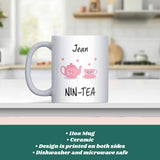 Personalised 90th Birthday Nine-Tea Mug, Funny 90th Birthday Gift for Grandma, Mum 90th Birthday Gift, Friend 90th Gift, 90th Birthday Mug