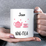 Personalised 90th Birthday Nine-Tea Mug, Funny 90th Birthday Gift for Grandma, Mum 90th Birthday Gift, Friend 90th Gift, 90th Birthday Mug