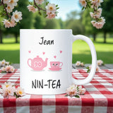 Personalised 90th Birthday Nine-Tea Mug, Funny 90th Birthday Gift for Grandma, Mum 90th Birthday Gift, Friend 90th Gift, 90th Birthday Mug