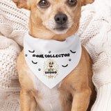 Personalised Bone Collector Dog Halloween Bandana, Dog Halloween Outfit, Funny Halloween Dog Collar, Funny October Birthday Dog Gift
