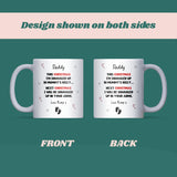To Daddy at Christmas From Bump Mug, New Dad Christmas Gift, Daddy To Be Pregnancy Announcement, First Christmas Daddy Mug, From Baby Bump