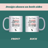 To Great Nanny at Christmas From Bump Mug, New Great Nanny Christmas Gift, Pregnancy Announcement Reveal to Great Nanny To Be, 2025 Xmas