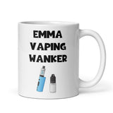 Personalised Vape Wanker Joke Mug, Secret Santa, Birthday Vaping Gift
