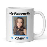 Personalised Photo My Favourite Child Funny Mug, Gift for Mum, Joke Gift for Dad, Mother's Day