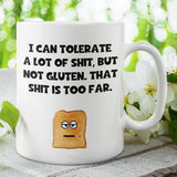 Funny Gluten Free Mug, Gluten intolerance Gift, Secret Santa