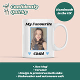 Personalised Photo My Favourite Child Funny Mug, Gift for Mum, Joke Gift for Dad, Mother's Day