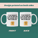 Funny Gluten Free Mug, Gluten intolerance Gift, Secret Santa