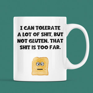 Funny Gluten Free Mug, Gluten intolerance Gift, Secret Santa