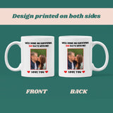 Personalised Photo Surviving 365 Days First Anniversary Funny Mug, 1st Anniversary Gift