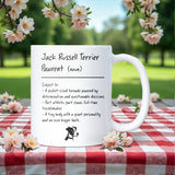 Jack Russell Terrier Parent Definition Mug, Funny Dog Parent Gift, Jack Russell Terrier Owner Mug, Christmas Gift for Jack Russell Terrier
