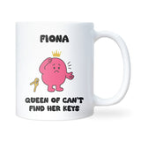 Queen of Losing Keys Mug, Funny Forgetful Gift for Her, Losing Keys Funny Gift for Girlfriend, Christmas Gift for Forgetful Mum or Colleague