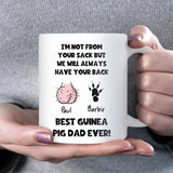 Personalised Best Guinea Pig Dad Ever Mug, Funny Guinea Pig Owner Gift, Gift for Pet Dad, Father’s Day Guinea Pig Gift, Pet Lover Mug