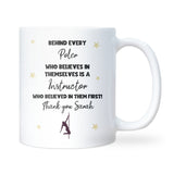 Personalised Pole Instructor Thank You Mug, Behind Every Poler Mug, End of Term Pole Fitness Coach Gift, Pole Dance Teacher Present