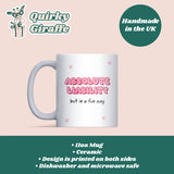 Absolute Liability But in a Fun Way Mug, Funny Pink Girly Mug, Funny Birthday Gift for Her, Work Bestie Secret Santa, Best Friend Funny Gift