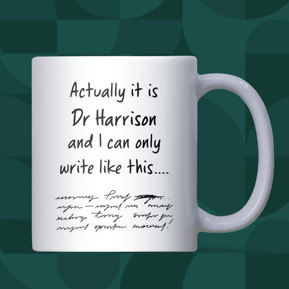 Funny Doctor Mug, Personalised “Actually It’s Doctor” Mug, Medical Student Graduation Gift, NHS GP Coffee Cup, Doctor Appreciation Gift