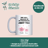 Personalised Favourite Aunt-Tea Mug, Cute Teapot Mug for Aunt and Niece, Funny Birthday Gift for Auntie, Favourite Auntie Mug, Aunt Gift