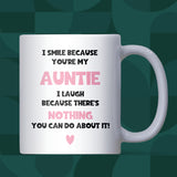 Funny Auntie Mug, Well Done Auntie Gift, Auntie Birthday Gift, Christmas Gift for Auntie, Funny Gift for Favourite Auntie