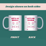 Let’s Go Ghouls Mug, Funny Halloween Mug for Her, Pink Cowgirl Ghost Cup, Girly Spooky Season Coffee Mug, Cute Halloween Gift for Bestie