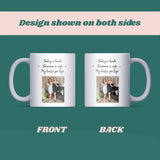 Personalised Wedding Day Mug for Best Friend, Today a Bride Tomorrow a Wife, Gift from Bestie, Best Friend Bridal Keepsake Mug, Wedding Gift