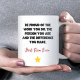 Best Team Ever Mug, Employee Appreciation Gift, Christmas Team Gift, Thank You Staff Mug, Office Teamwork Cup, Boss Gift