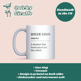 Bitchuation Definition Mug, Funny Best Friend Gift, Colleague Secret Santa, Rude Birthday Mug, Sassy Humour Coffee Cup