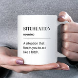 Bitchuation Definition Mug, Funny Best Friend Gift, Colleague Secret Santa, Rude Birthday Mug, Sassy Humour Coffee Cup