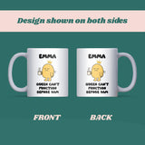 Queen Can’t Function Before 9am Mug, Funny Morning Struggle Mug, Not a Morning Person Gift for Wife or Girlfriend, Secret Santa Gift