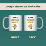 Cheese Slut Mug, Funny Cheese Lover Gift, Secret Santa Cheese Mug, Joke Gift for Daughter, Sister or Colleague