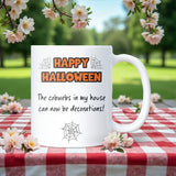 Funny Halloween Mug, Funny Cobwebs Mug, Halloween Joke Mug for Mum, Boo Basket Gift, Funny Girlfriend Halloween Mug, Boo Box Gift for Her
