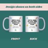Personalised New Parents Mug, You’re Going to Rock Parenting Gift, Pregnancy Congratulations Mug, Baby Shower Gift, Mum and Dad to Be Gift
