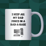Funny Dad Joke Mug, Dad-a-Base Mug, Father’s Day Gift for Funny Dad, Christmas Stocking Filler for Dad, Birthday Gift for Dad Who Loves Jokes