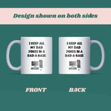 Funny Dad Joke Mug, Dad-a-Base Mug, Father’s Day Gift for Funny Dad, Christmas Stocking Filler for Dad, Birthday Gift for Dad Who Loves Jokes