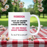 Personalised Mug for Daughter, Funny Daughter Joke Mug, Birthday Gift from Mum and Dad, Christmas Present for Daughter, Congratulations Gift