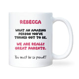Personalised Mug for Daughter, Funny Daughter Joke Mug, Birthday Gift from Mum and Dad, Christmas Present for Daughter, Congratulations Gift